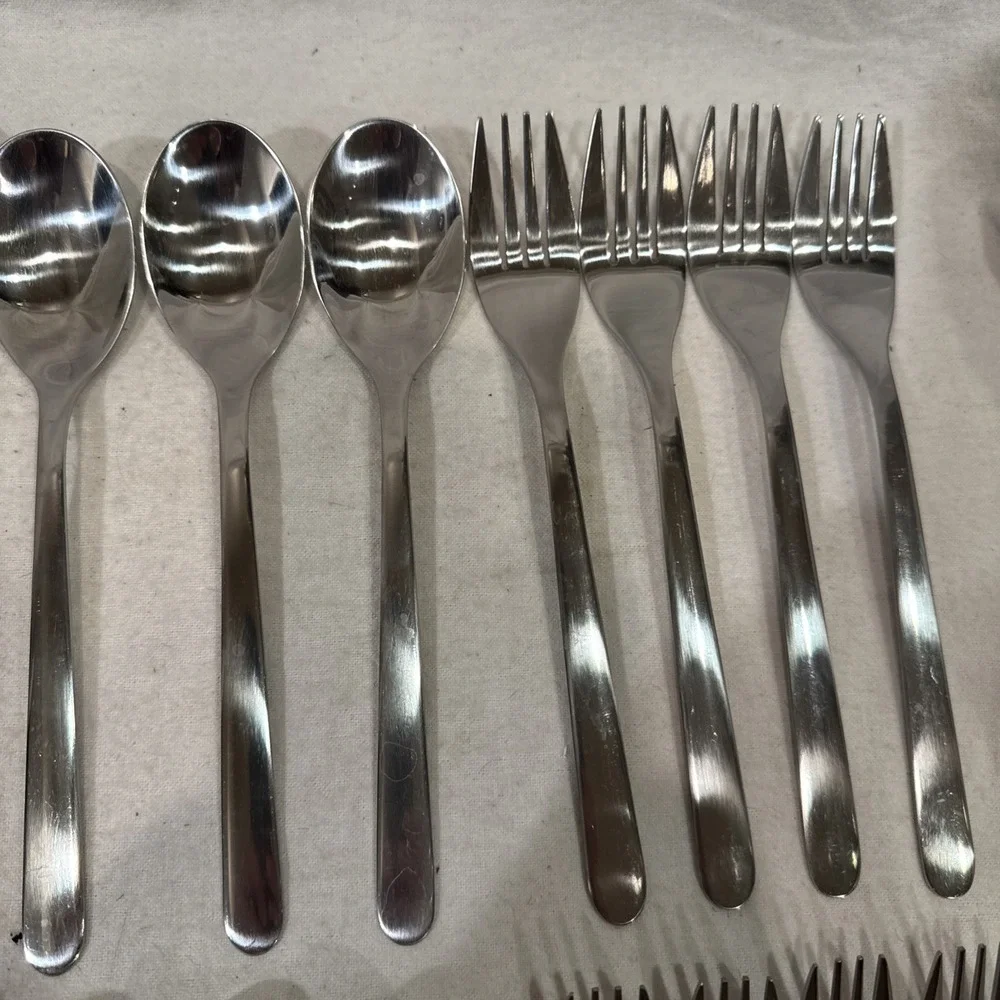 Ikea FORNUFT Stainless Steel Flatware 223 88 Modern Design 20 Pc 4 Place Setting